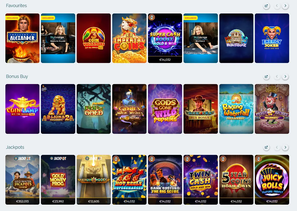 Alexander casino games
